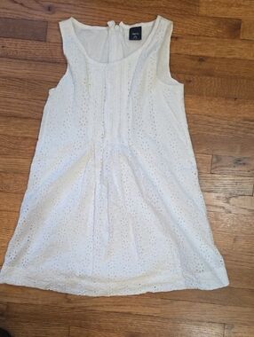GapKids White Eyelet Sleeveless Summer Dress